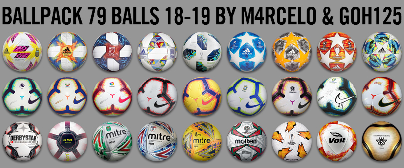 PES 2013 Ballpack 18-19 by M4rcelo & Goh125 ( 79 Balls